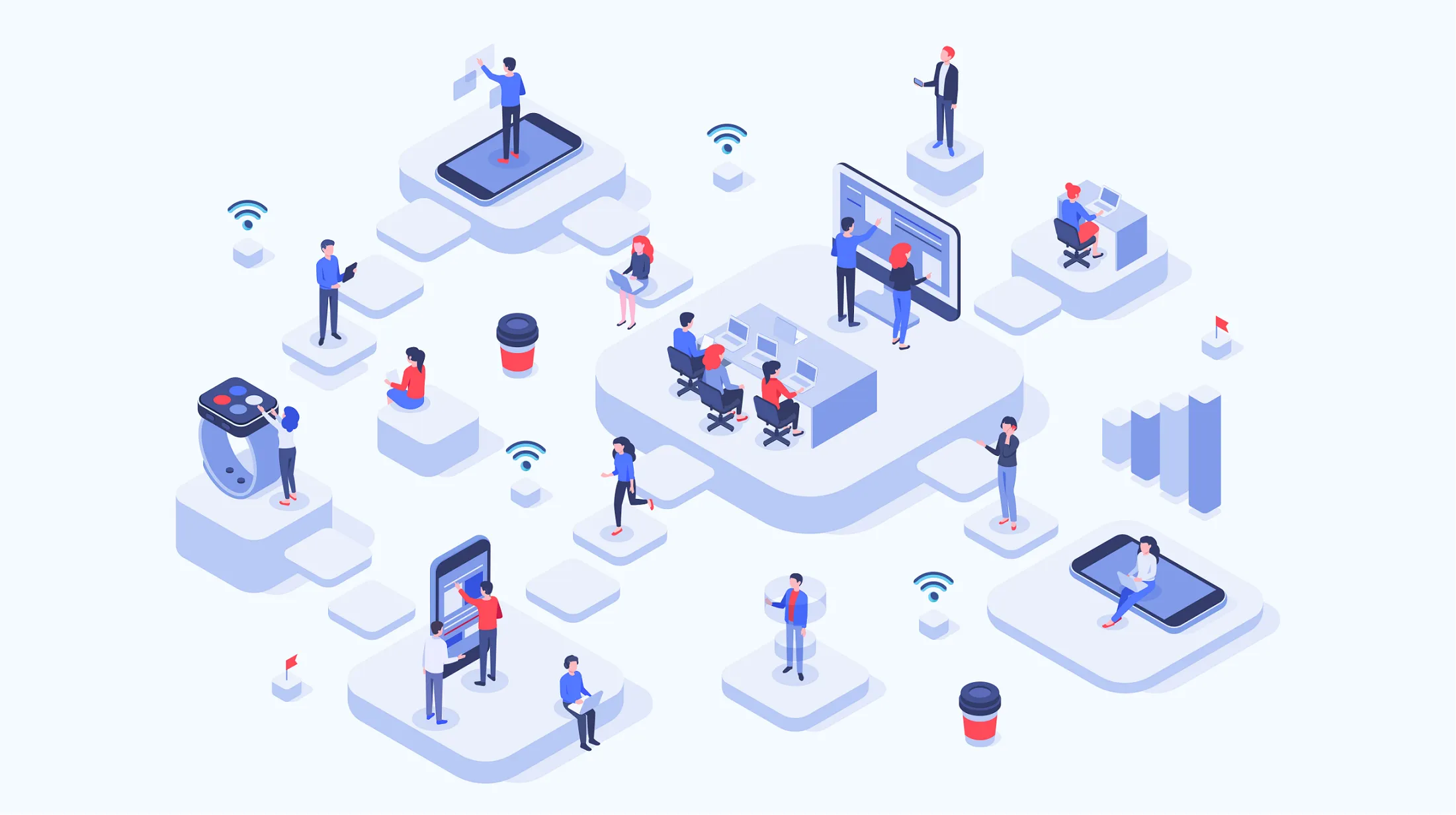 Wi-Fi corporativo e rede de visitantes